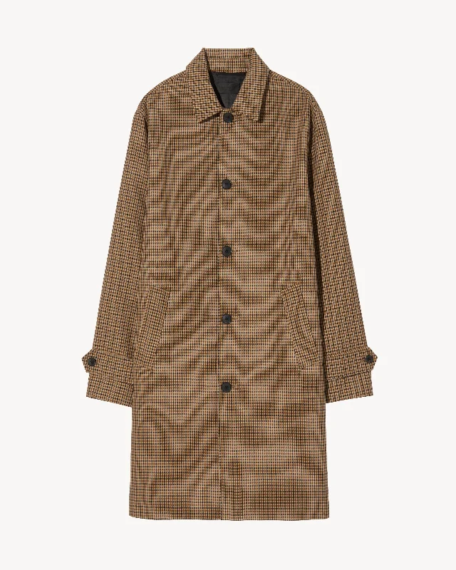 BEIGE/BROWN HOUNDSTOOTH