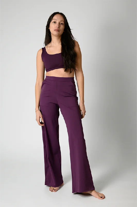 Ultimate Trouser in Mulberry Trousers Low Rise Relaxed