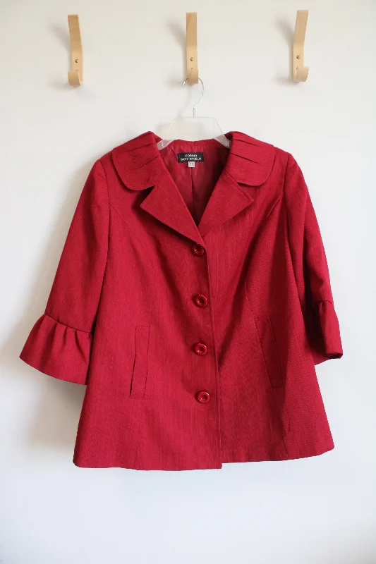 Giorgio Sant'Angelo Red Blazer | 14W Spring Women's Coat