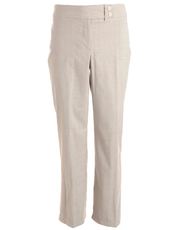 Reworked Cropped Dana Tapered Trousers - W33 Trousers chic fashionable