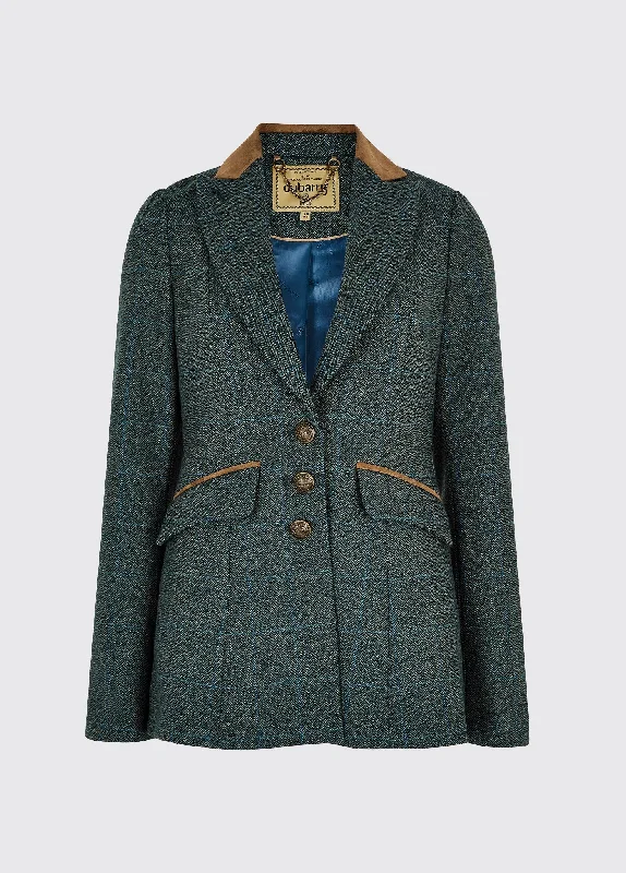 Heather tweed blazer dames - Pine Women's Unique Blazer