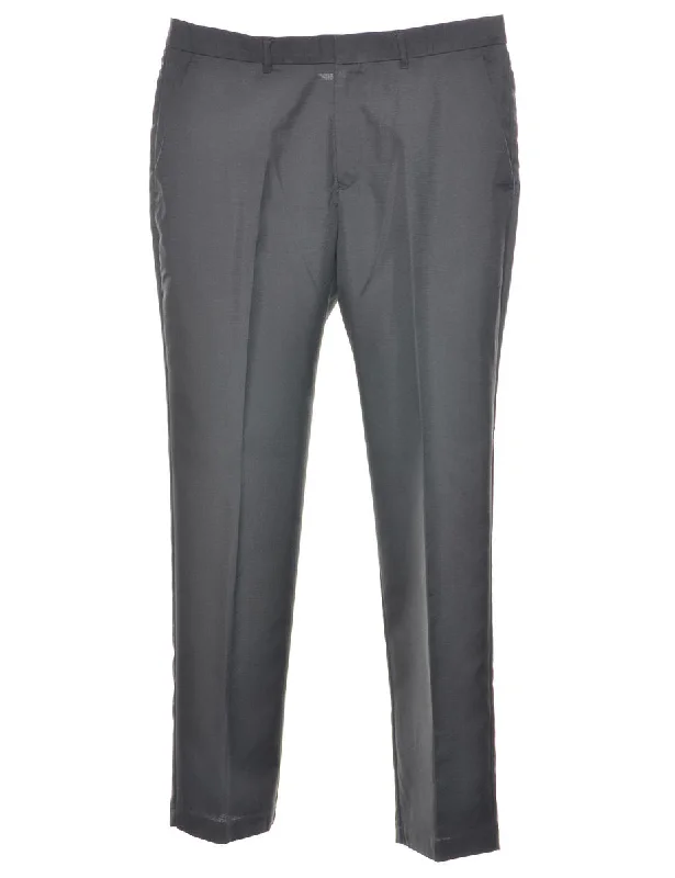 Perry Ellis Black Classic Suit Trousers - W34 L32 Trousers Essential Wardrobe