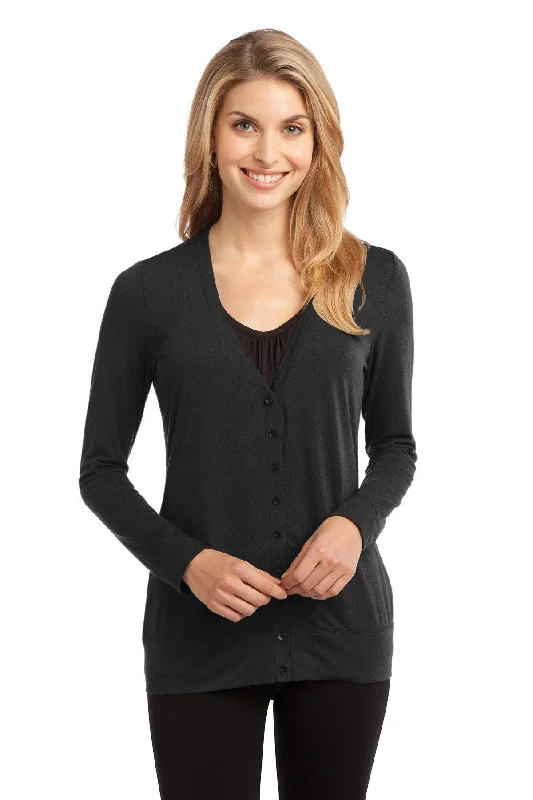 Port Authority Ladies Concept Cardigan. L545 Iron Safe Non-Iron Wrinkle Free