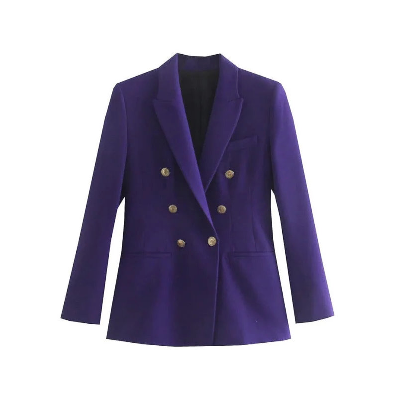 Casual Purple Blazer Women's Premium Blazer