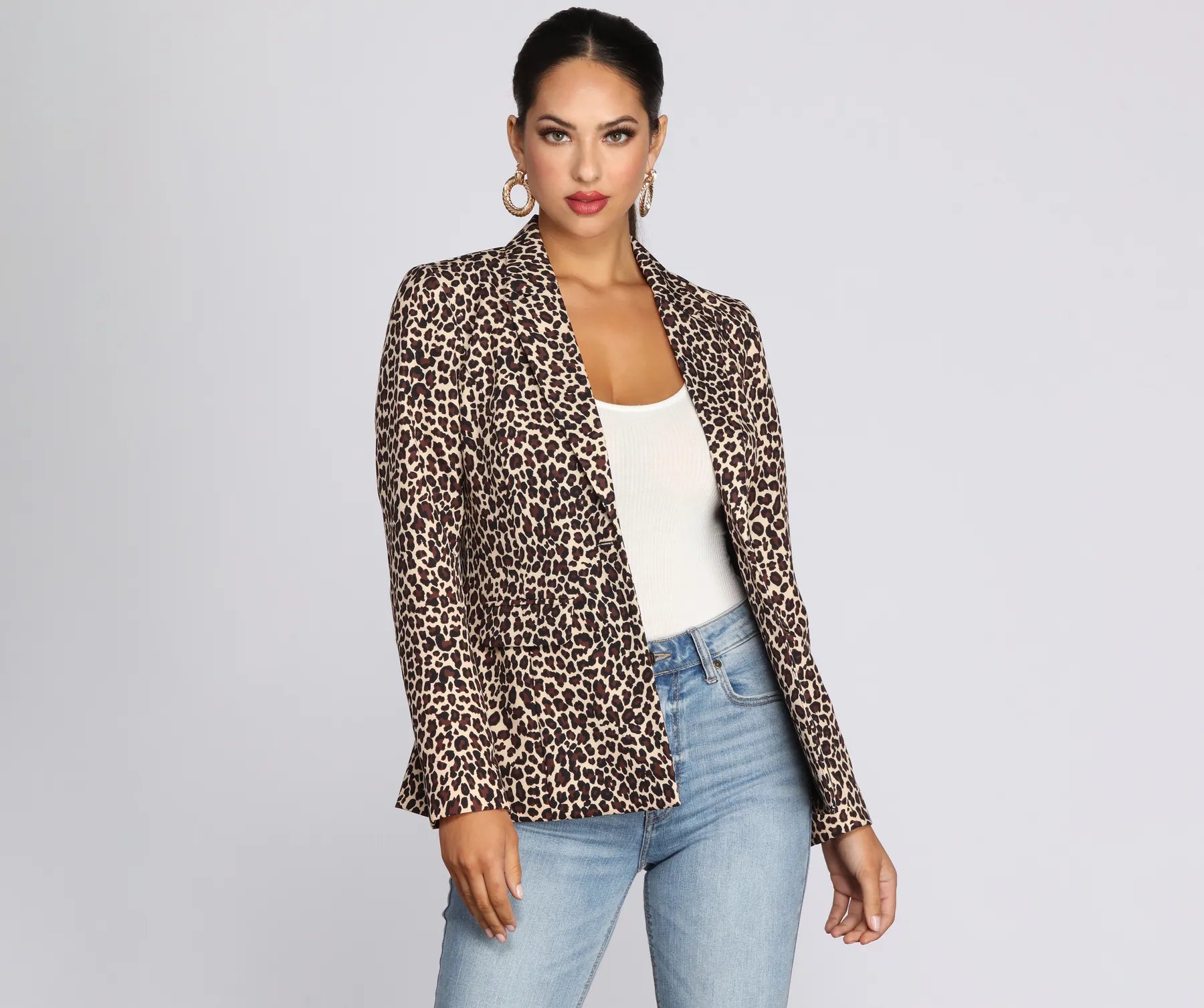 Leopard Print Blazer Summer Women's Jacket