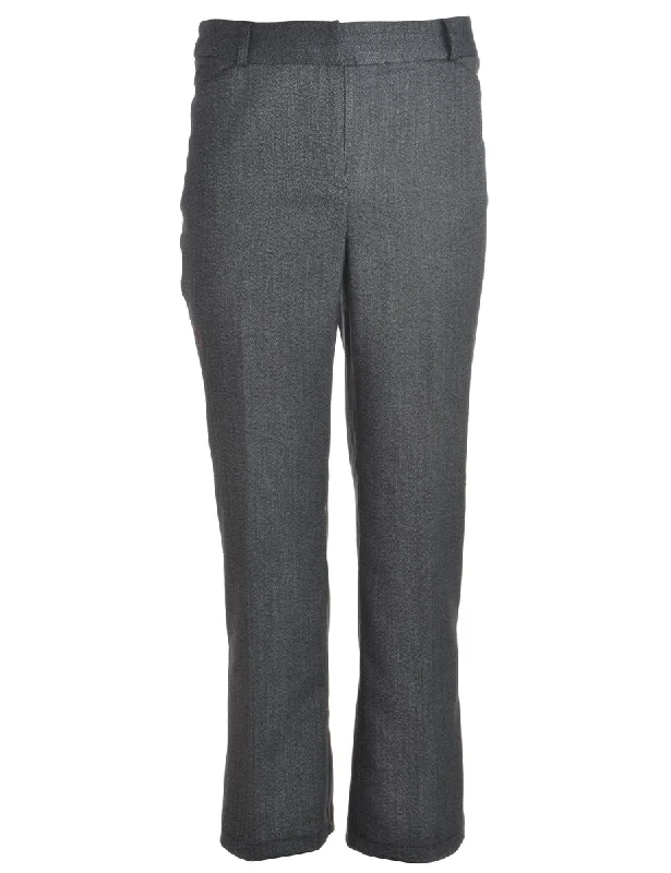 Reworked Cropped Dana Tapered Trousers - W32 Trousers Timeless Classic