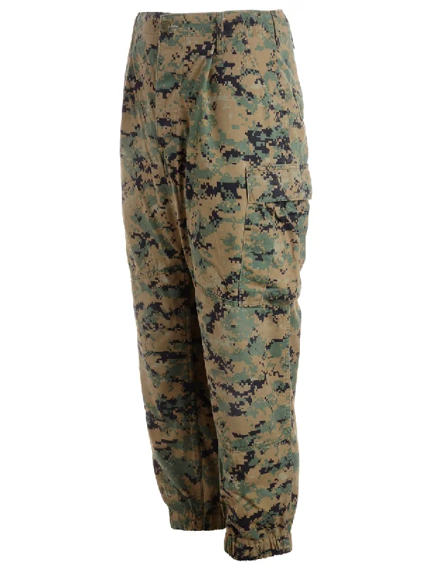 Reworked Kim Camo Trousers - W27 Trousers cozy soft