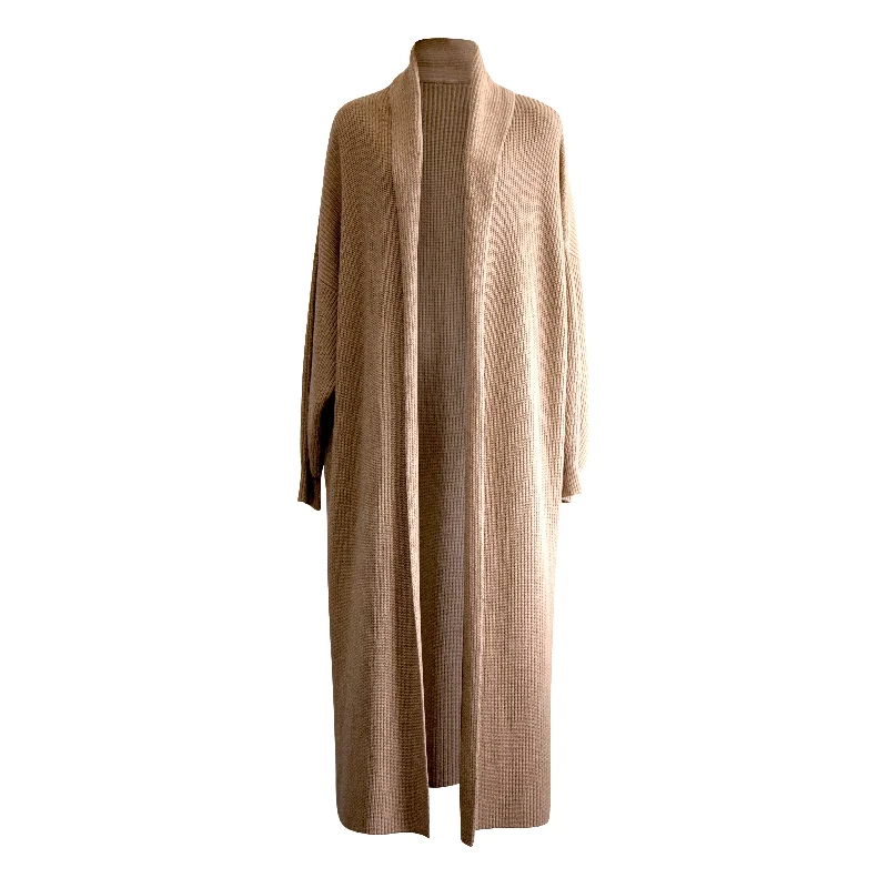 Cashmere Long Coat Tweed Herringbone Houndstooth