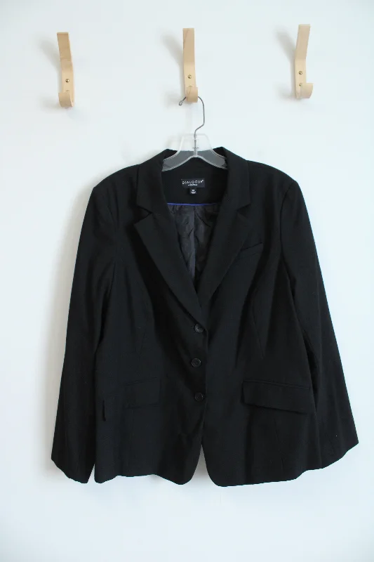 Dialogue Black Blazer | 18W Women's Business Blazer