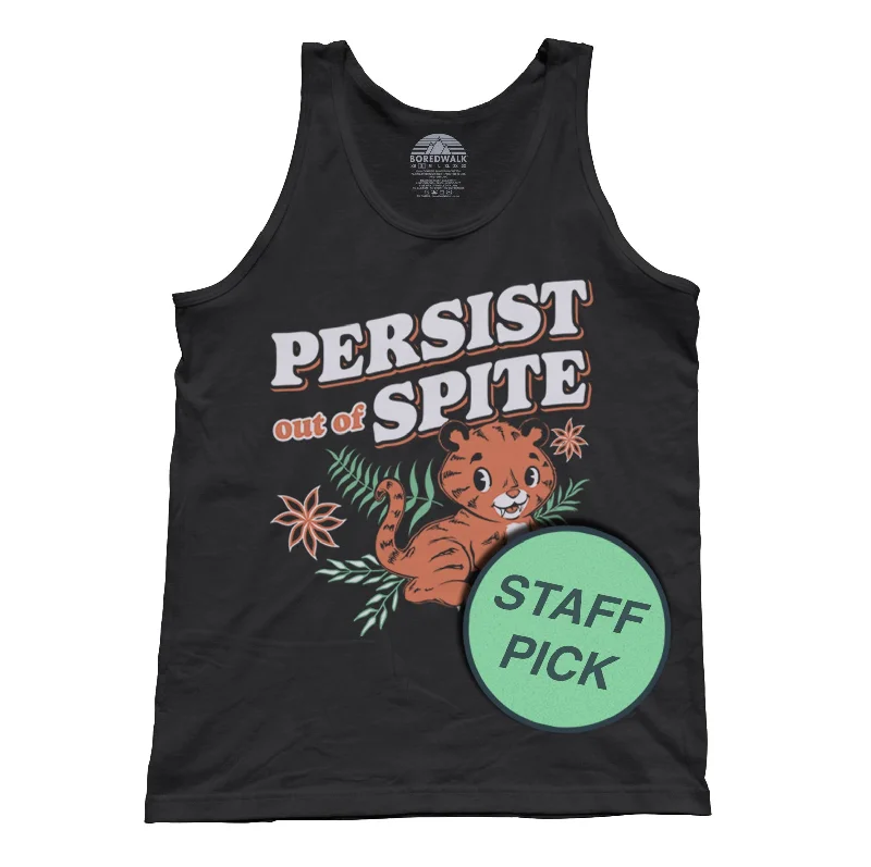 Unisex Persist Out of Spite Tiger Tank Top pastel tank top