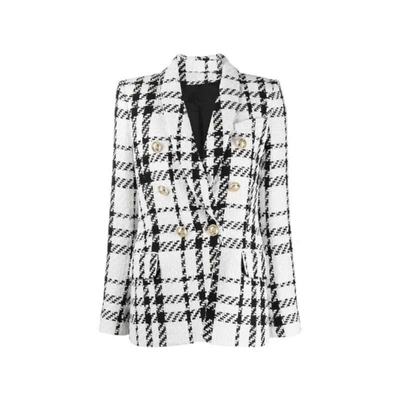 Tweed Blazer Jacket Women's Unique Blazer