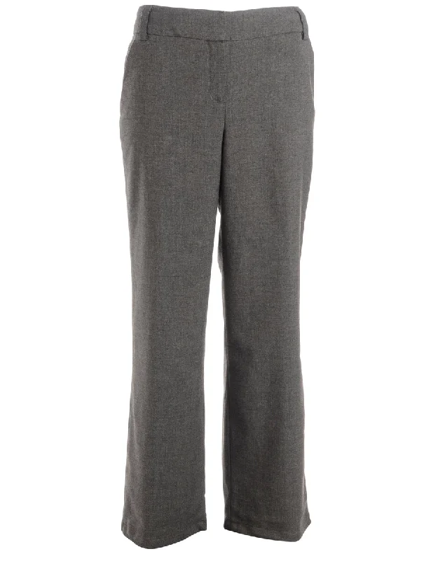 Reworked Cropped Dana Tapered Trousers - W34 Trousers sophisticated sleek