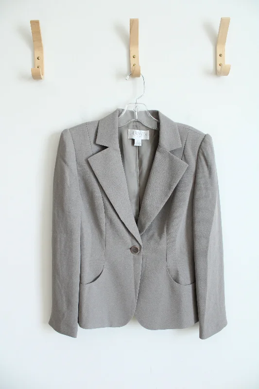 Casual Corner Annex Tan Blazer | 4 Petite Women's Unique Blazer