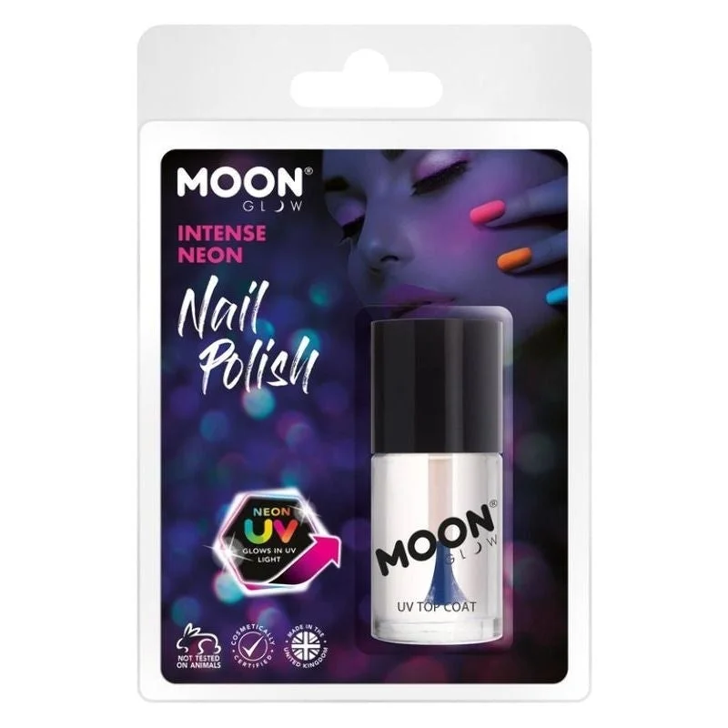 Moon Glow UV Reactive Top Coat Clear M3584 Costume Make Up Collared Crew Neck Turtle Neck