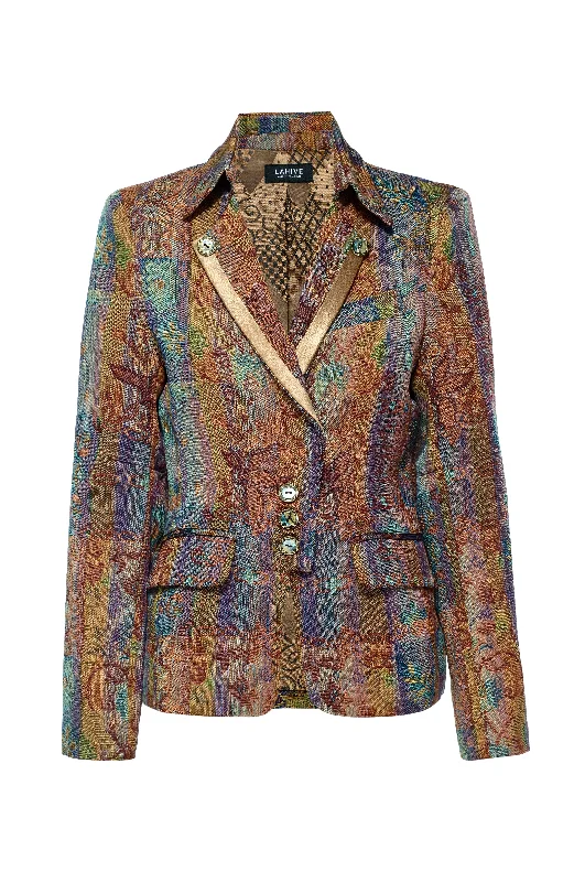 Hollywood Brocade Blazer Women's Trendy Jacket