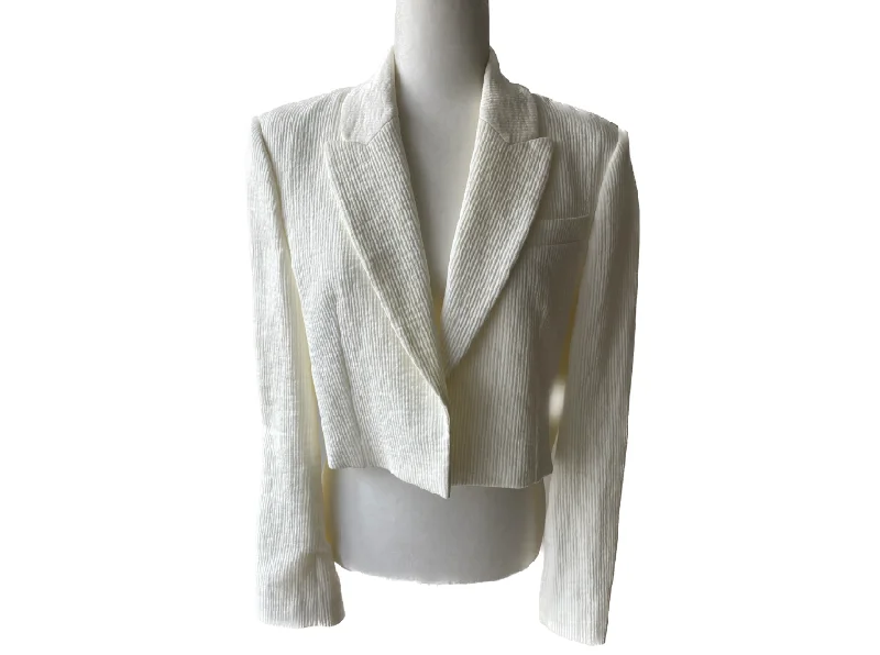 Brunello Cucinelli Woven Cropped Blazer Women's Custom Jacket