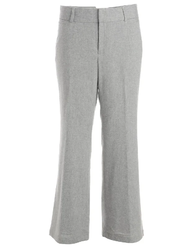 Reworked Cropped Dana Tapered Trousers - W33 Trousers trendy modern