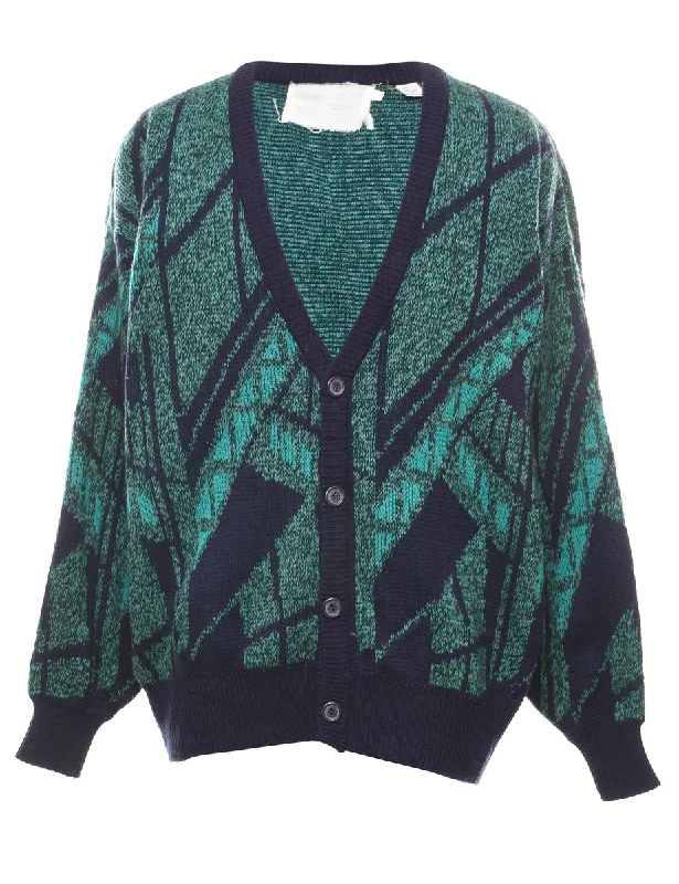 Dark Green Cardigan - L Lightweight Heavyweight Midweight