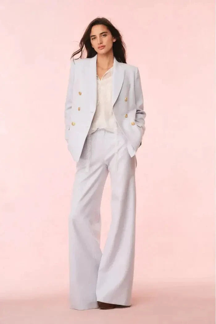 Love Shack Fancy - Reiser blazer in Whispy sea Women's Daily Blazer