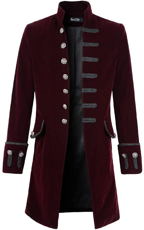 Velvet Frock Coat (Adult) Trench Wool Cashmere