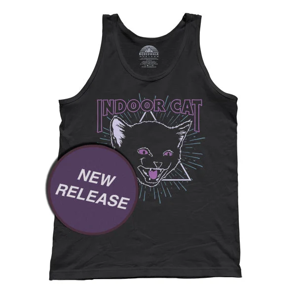 Unisex Indoor Cat Tank Top charcoal tank top