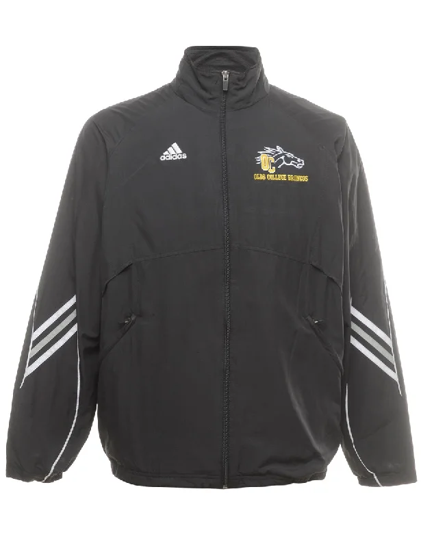 Adidas Olds College Broncos Team Jacket - L Denim Jacket Leather Jacket Suede Jacket