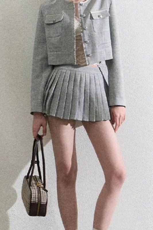 Linen Gray - Skirt