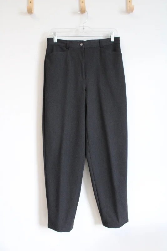 Talbots Vintage Dark Gray Stretch Trouser Pants | 8 Trousers versatile functional