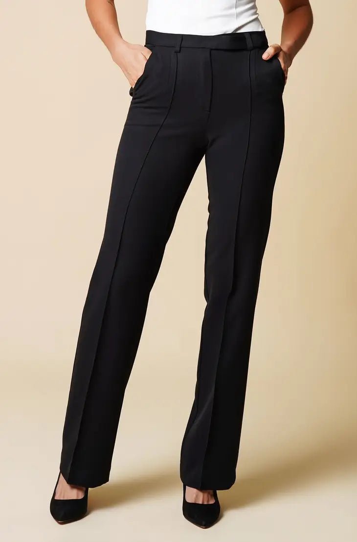 Black High-Rise Wide-leg Trousers Trousers Occasion Special