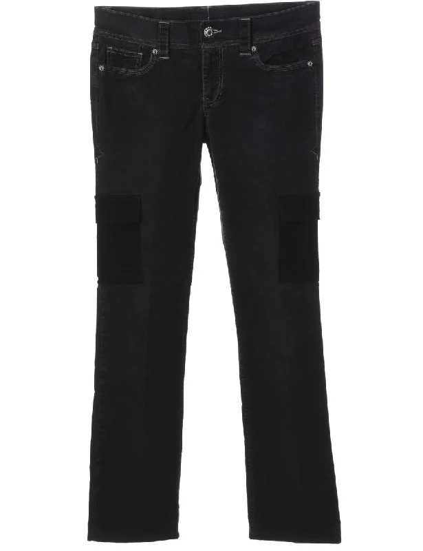 Reworked Pocket Side Corduroy Trouser - W34 Trousers Tapered Slim Fit