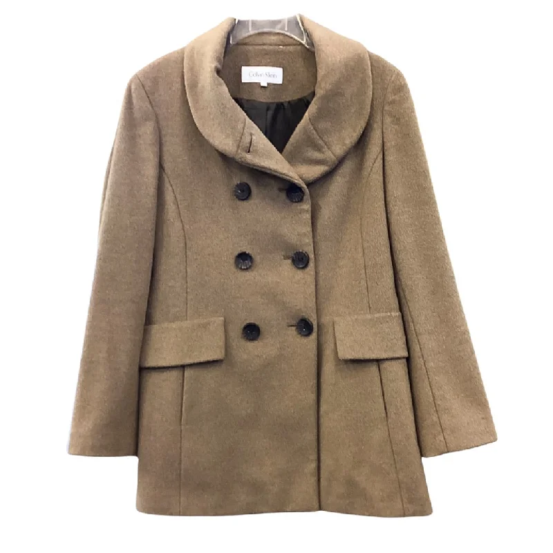 Calvin Klein Coat Off-the-Shoulder Jacket Double-Breasted Coat Single-Breasted Coat