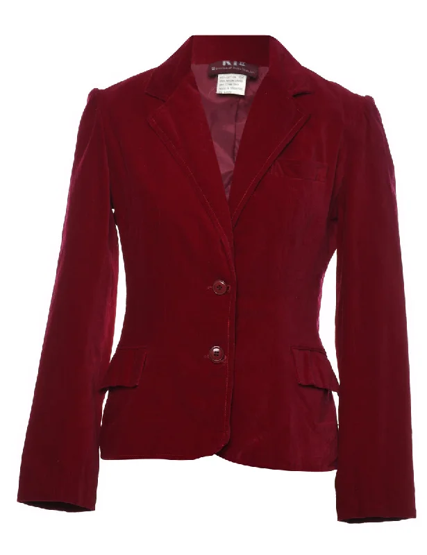 Classic Maroon Blazer - M Women's Business Blazer