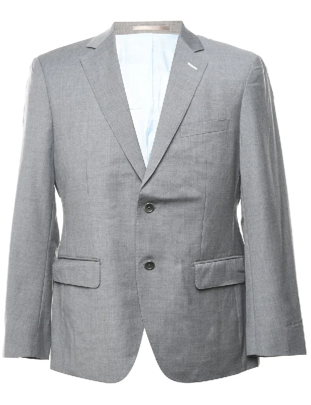 Classic Grey Blazer - L Women's Brand Blazer