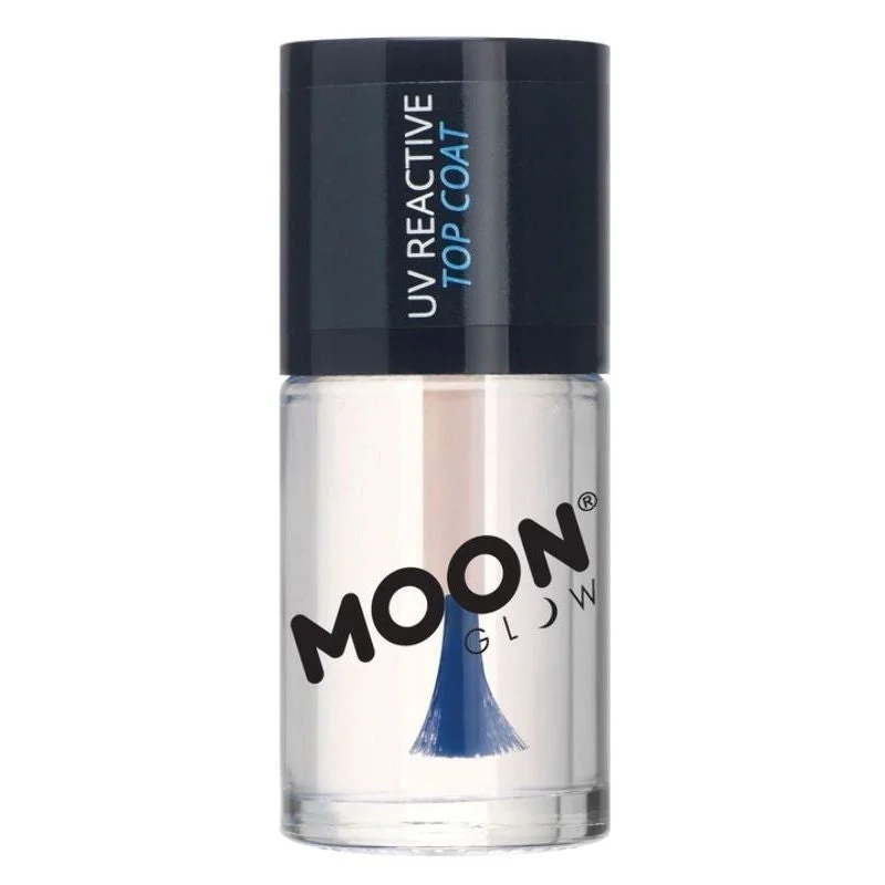 Moon Glow UV Reactive Top Coat Clear M3393 Costume Make Up Elasticated Drawstring Belted