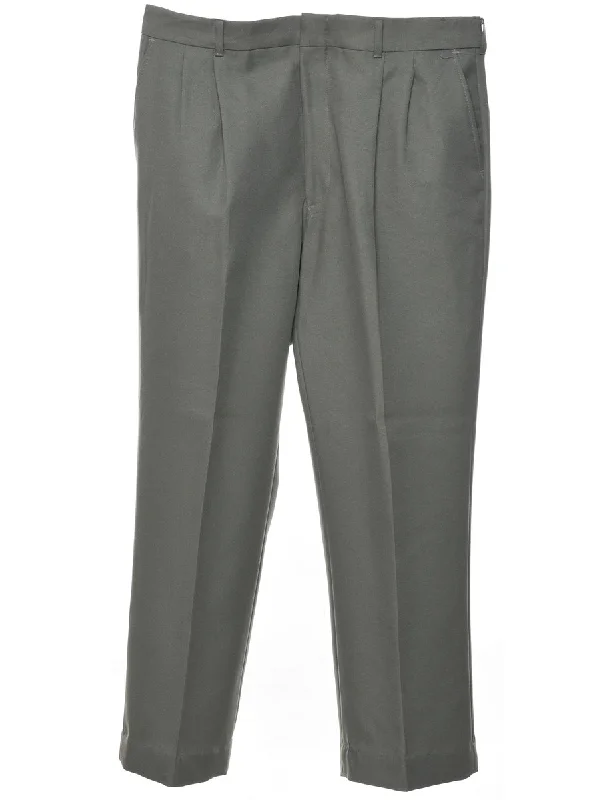 Olive Green Trousers - W36 L28 Trousers Occasion Special