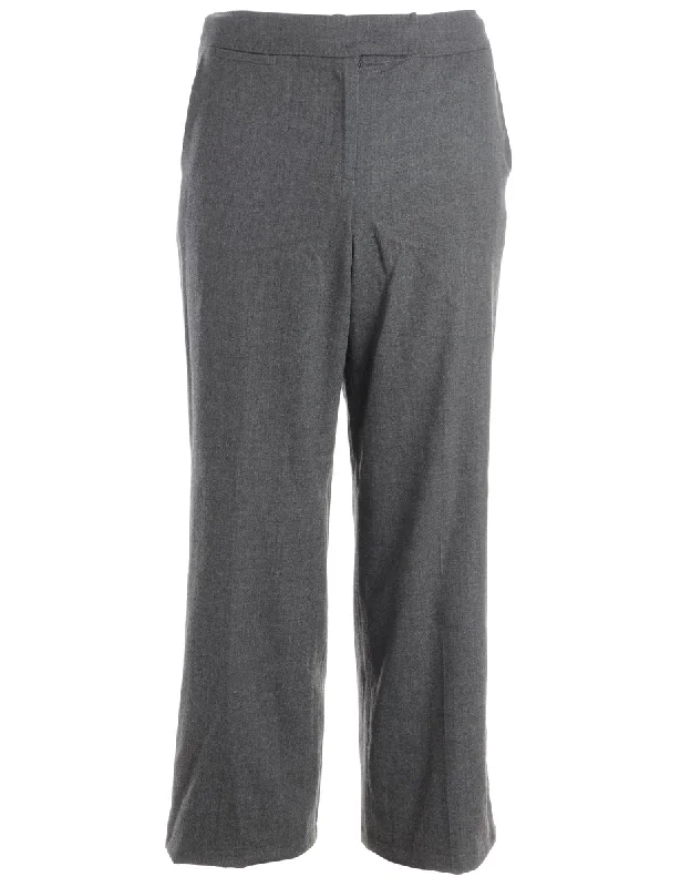 Reworked Cropped Dana Tapered Trousers - W31 Trousers Versatile Stylish