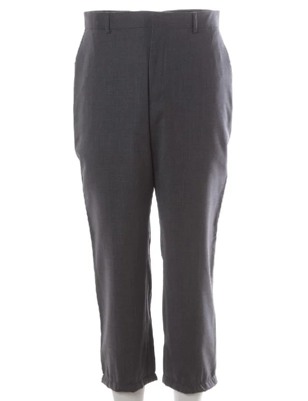 Label Cropped Lewis Smart Trousers Trousers Leisure Comfortable