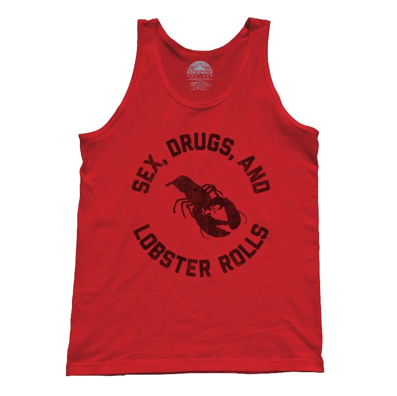 Unisex Sex Drugs and Lobster Rolls Tank Top adorable tank top