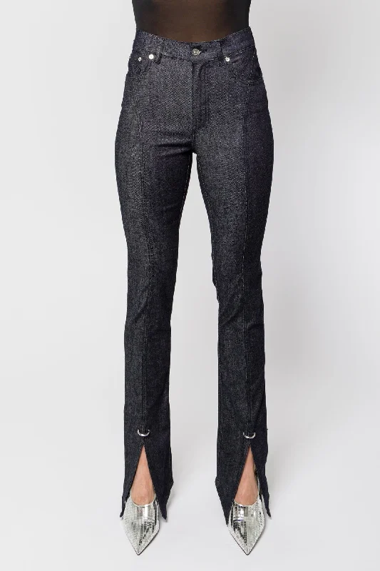 Mugler Stretch Raw Denim Trousers SS25 Trousers Business Professional