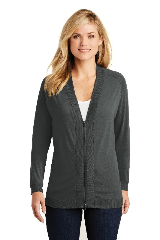 Port Authority   Ladies Concept Bomber Cardigan. LK5431 Anti-Pilling Anti-Shrink Durable