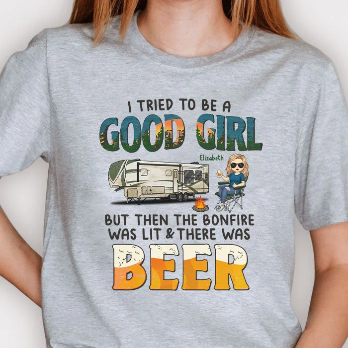 But Then There Was Beer - Personalized Unisex T-shirt, Hoodie - Gift For Bestie, Gift For Camping Lovers