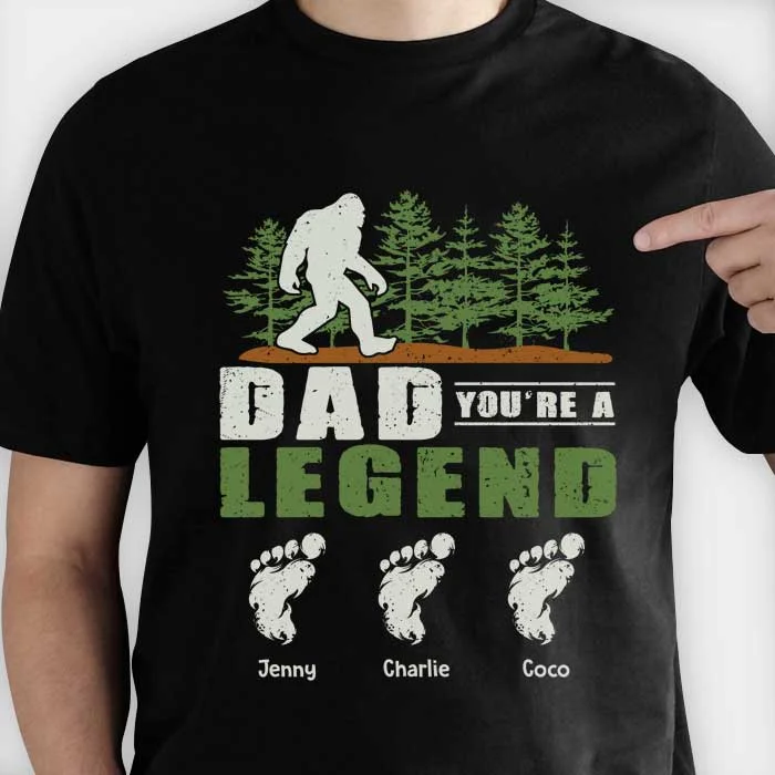 Dad You Are A Legend - Gift For Dad, Personalized Unisex T-Shirt