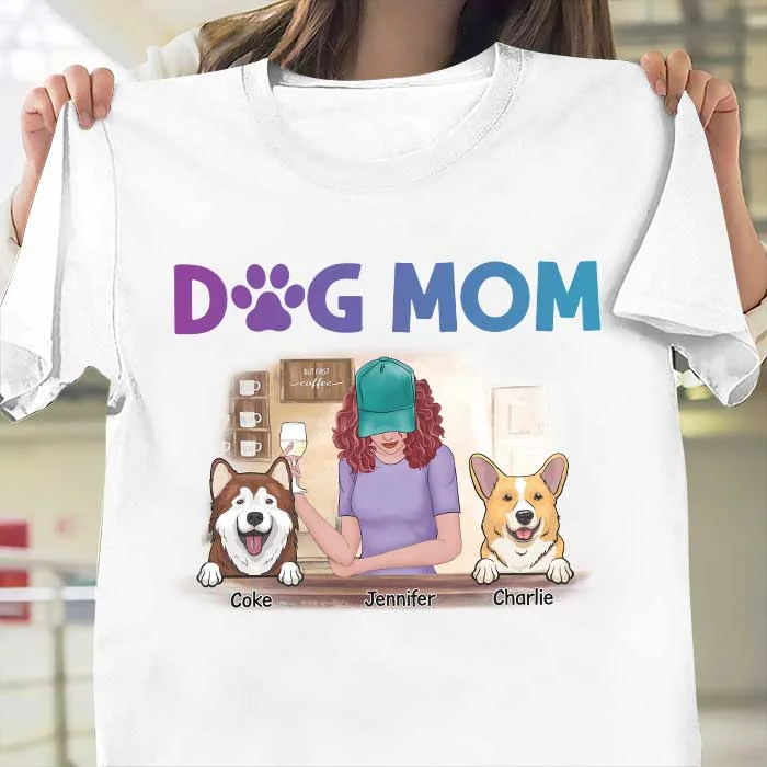 Dog Mom - Gift For Dog Lovers - Personalized Unisex T-Shirt