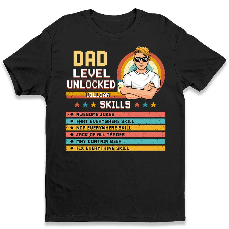 My Dad Best Skills - Family Personalized Custom Unisex T-shirt, Hoodie, Sweatshirt - Father's Day, Birthday Gift For Dad