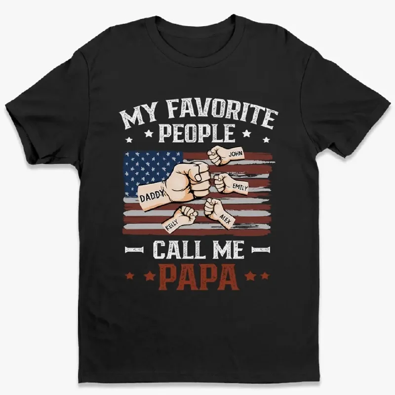 My Dad, My Hero - Family Personalized Custom Unisex T-shirt, Hoodie, Sweatshirt - 4th Of July, Gift For Dad, Grandpa