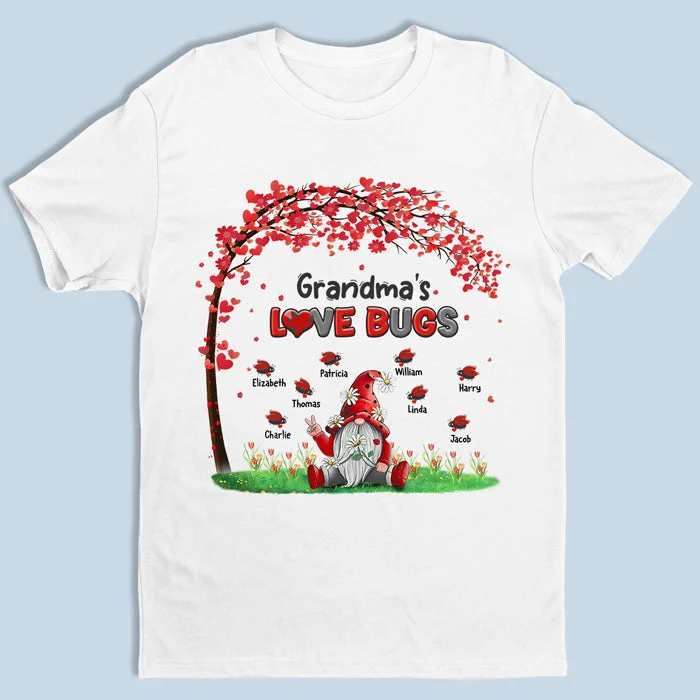 Nana's Love Bugs - Family Personalized Custom Unisex T-shirt, Hoodie, Sweatshirt - Mother's Day, Birthday Gift For Mom, Grandma