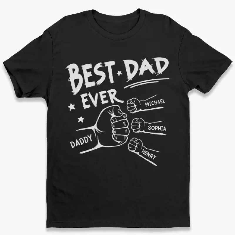 This Awesome Daddy Belongs To - Family Personalized Custom Unisex T-shirt, Hoodie, Sweatshirt - Father's Day, Gift For Dad