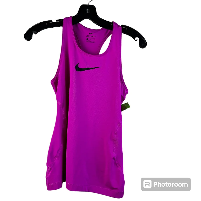 Pink Athletic Tank Top Nike Apparel, Size L