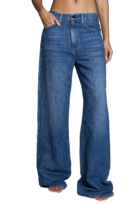 Boom Wide Leg Denim Trouser in Summer