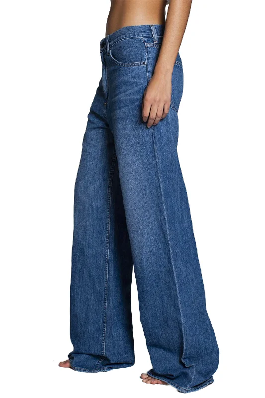 Boom Wide Leg Denim Trouser in Summer